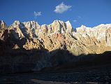 20 Jagged Rocky Peaks To The East Of Base Camp Blaze Just before Sunset From Gasherbrum North Base Camp In China